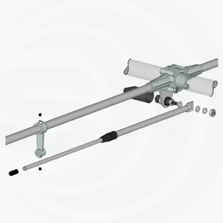 SY50-5 50-54MHz 5-ELEMENTTINEN YAGI SUUNTA-ANTENNI - RHA68 Tukiantennit 68-72MHz - 503075 - 2