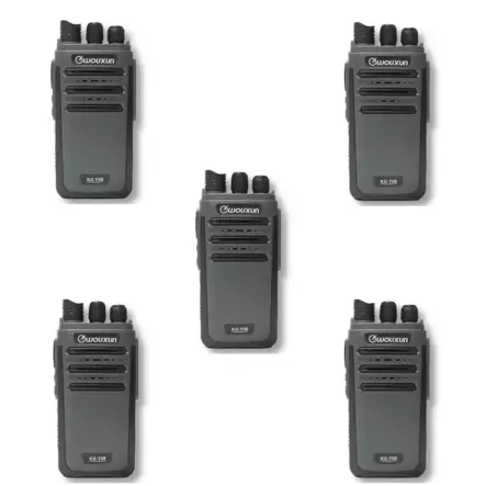 WOUXUN KG-T58 UHF AMMATTIRADIOPUHELIN 400-480 MHz USB-C, IP65, 5 RADION PAKETTI - UHF KÄSIRADIOPUHELIMET - 2060195 - 1