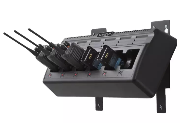 KSC-256AE KENWOOD 6-paikk. MULTILATURI TK-D200, D300, NX-220, NX-320, TK-2160, ym. - Kenwood laturit - 302025 - 1