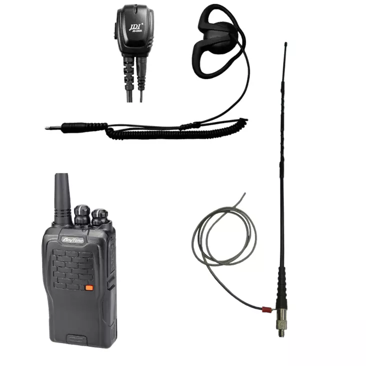 ANYTONE AT-289 RHA68 METSÄSTYS VHF OPTIMOITU1 MAATSOANTENNI + JD-2302 PRO HEADSET - RHA68 radiopuhelimet 67-72 MHz - 140065 - 1