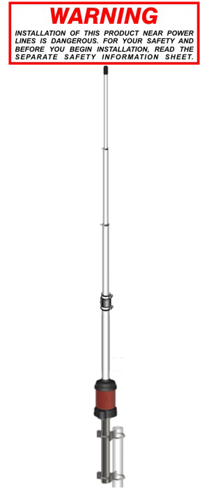 GAINMASTER 5/8 SLEEVE 1-2 dB + CB27 TUKIASEMA-ANTENNI - CB tukiantennit 26-30MHz - 5030105 - 1