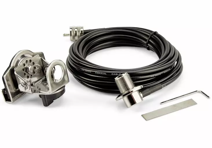 H-KIT UHF-ANTENNINJALKA REUNATELINEELLÄ TAKALUUKKUUN, KONEPEITTOON, OVEEN ... 4m RG58 KAAPELI - Kiinnitystelineet antenneille - 606045 - 1