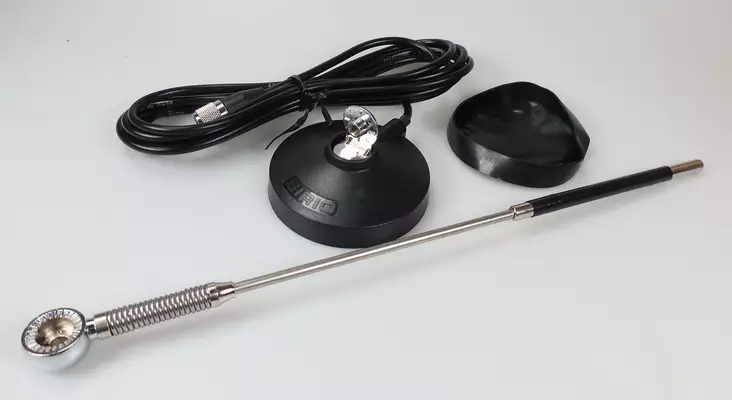 SIRIO MINIMAG CB27 LA-MAGNEETTIANTENNI JOUSELLA 63cm SÄÄDETTÄVÄLLÄ KULMALLA - CB autoantennit 25-30 MHz - 502035 - 1