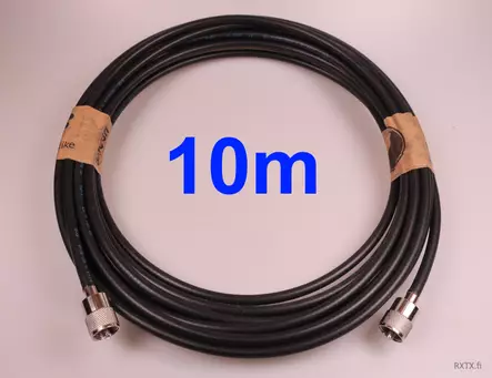 10m HF2500 7,3mm VALMISKAAPELI (AIR-HYPER-CELL-FLEX) UHF-LIITTIMILLÄ, MADE IN EUROPE - Koaksiaalivälikaapelit - 703156 - 1