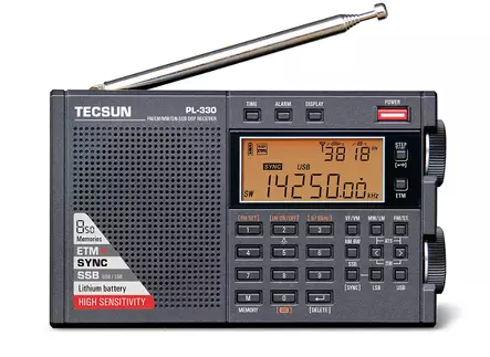 TECSUN PL-330 MAAILMANRADIO Li-Ion AKULLA AM/FM/SSB - Maailmanradiot 0,1-30MHz - 401016 - 1