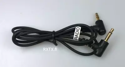 SORDIN VÄLIKAAPELI MUSTA SORDIN TAI PELTOR KUULOSUOJAIMIIN 3,5mm - Kuulosuojaintarvikkeet - 802006 - 1