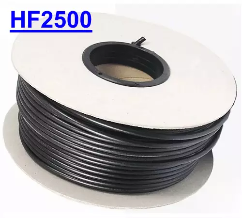 100m HF2500 KOAKSIAALIKAAPELI HUIPPU VÄHÄHÄVIÖINEN 7,3mm MADE IN EUROPE! - Koaksiaalikaapelit - 701906 - 2