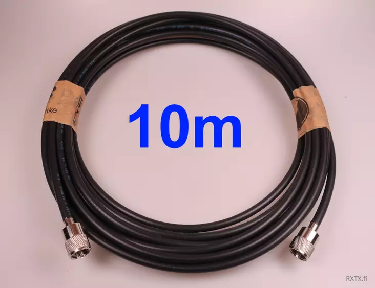 10m HF2500 7,3mm VALMISKAAPELI (AIR-HYPER-CELL-FLEX) UHF-LIITTIMILLÄ, MADE IN EUROPE - Koaksiaalivälikaapelit - 703156 - 1