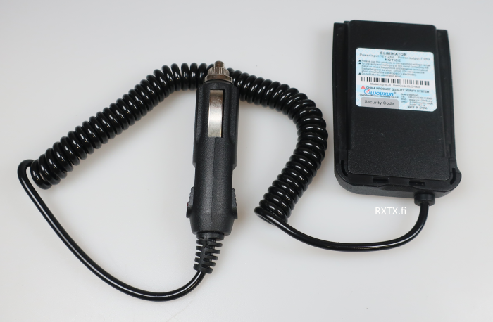 ELO-003 WOUXUN D900 SUORASYÖTTÖ VIRTAJOHTO 12V/24V Tup.Syt.liittimellä KG-D900, KG-R70, DYNA DB-59 - Paristokotelot ja suorasyötöt - 301096 - 1