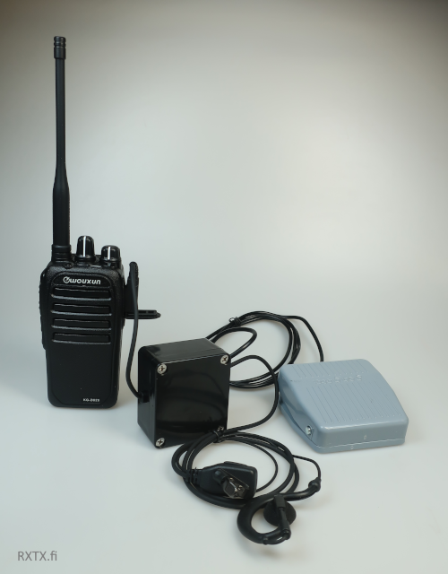 FP001 FOOTPEDAL JALKATANGENTTI HEADSETILLÄ RADIOPUHELIMEEN KENWOOD, WOUXUN - Kenwood 2-pin headsetit - 303196 - 1