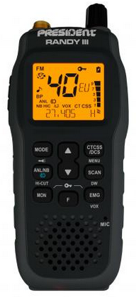 PRESIDENT RANDY III CB27 LA KÄSIRADIOPUHELIN - CB27 KÄSIRADIOPUHELIMET - 201016 - 1
