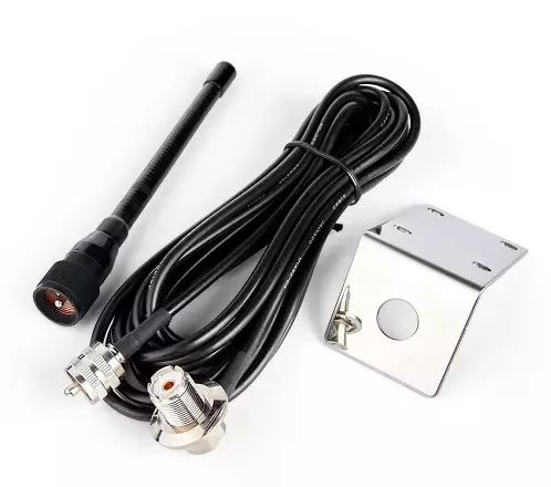 M-350 MERI VHF ja AMMATTI VHF LYHYT ANTENNI KIINNITYSTELINEELLÄ 5m KAAPELI, JOUSTAVA! - VHF autoantennit 50-225 MHz - 509026 - 1