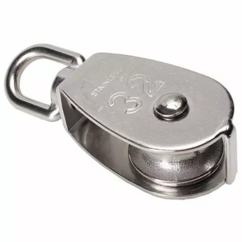 PULLEY 300kg SINGLE ANTENNILANKA RULLA RST 10mm - Kiinnitystelineet antenneille - 606046 - 1