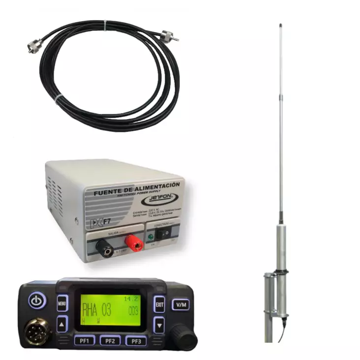 WOUXUN KG-M80 RHA68 + SIRIO CX4 + F7 + RG58 MIL SPEC 20m KYLÄRADIO TUKIASEMA - RHA68 TARJOUSPAKETIT - 140706 - 1