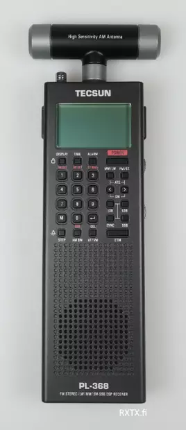 TECSUN PL-368 DSP MUSTA MAAILMANRADIO AM/FM/SSB MULTIBAND, ETM+, USB-LATAUS - Maailmanradiot 0,1-30MHz - 401017 - 1
