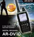 AOR AR-DV10 DIGITAL RADIOSKANNERI 0,1 - 1300MHz NXDN, dPMR, DMR, D-STAR, TETRA, "SDR" VESITIIVIS IPX5 - Radioskannerit 0,5-3000MHz - 402017 - 1