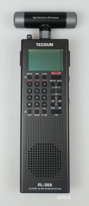 TECSUN PL-368 DSP MUSTA MAAILMANRADIO AM/FM/SSB MULTIBAND, ETM+, USB-LATAUS - Maailmanradiot 0,1-30MHz - 401017 - 1