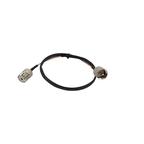 50cm IKKUNALÄPIVIENTI UNA UHF-uros / UHF-naaras - Ikkunaläpiviennit - 705017 - 1