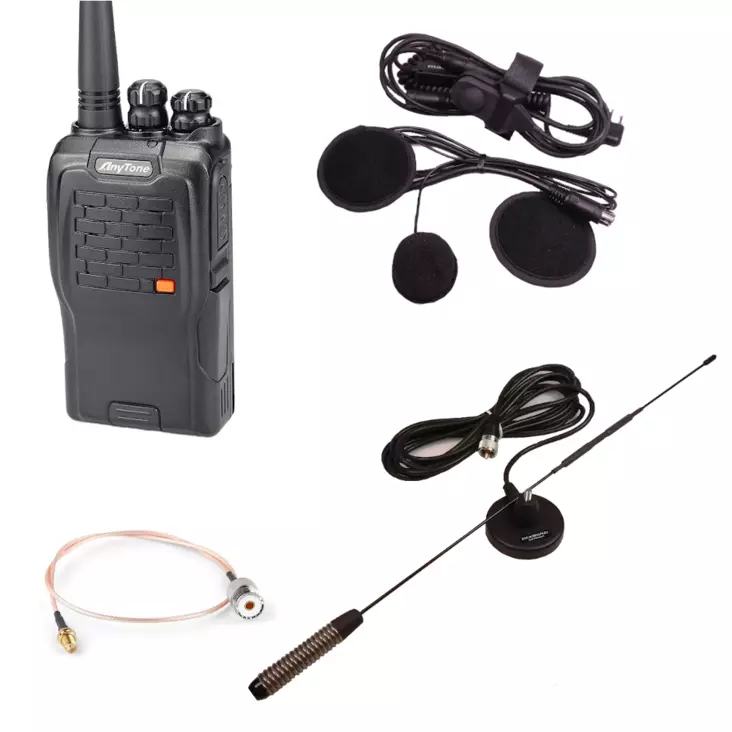 ENDURANCE AUTOURHEILU PUHELIN AT-289 + SHORT-MC201 LYHYT ANTENNI + HS-4000 KYPÄRÄSETTI - RHA68 TARJOUSPAKETIT - 140327 - 1