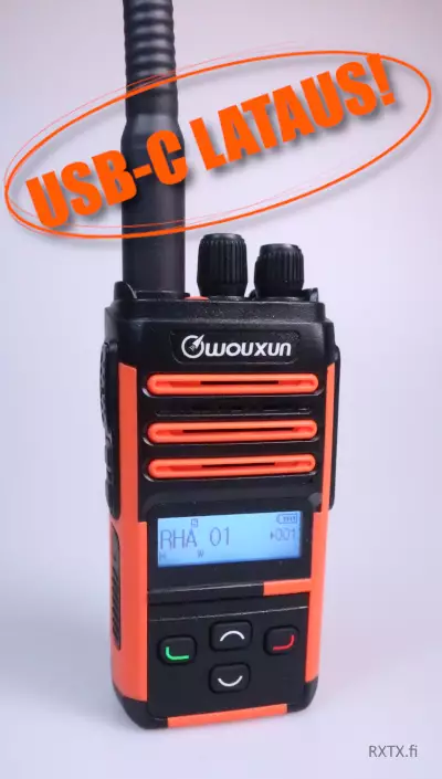 WOUXUN R59 LYHYT MENU RHA68 PIENI METSÄSTYS VHF, IP65, PUHEENSALAUS, USB-C KYLJESSÄ - RHA68 KÄSIRADIOPUHELIMET - 202007 - 1