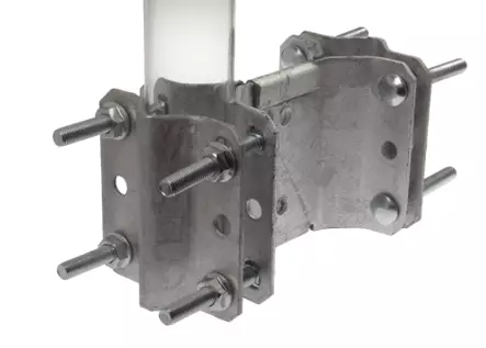 ISO TUPLAPUTKIKIINNIKE 25-50mm GALVANOITU, ETÄISYYS +100mm - Mastotarvikkeet - 608018 - 1