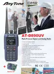 ANYTONE AT-D890UV APRS VHF/UHF DIGITAL RA-RADIOPUHELIN - 4m/2m/70cm amatööriradiot 70-434MHz - 104048 - 6