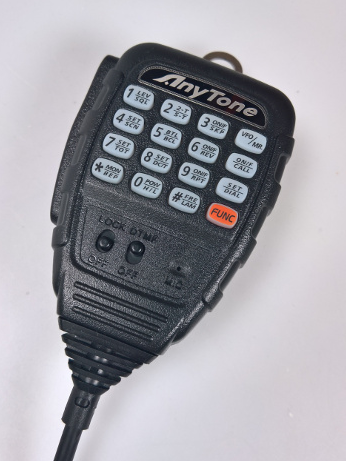 QHM-3 NÄPPÄINMIKROFONI AnyTone AT-5189, AT-588, CRT 4M, AMT-9000 - Mikrofonit radiopuhelimiin - 307008 - 1