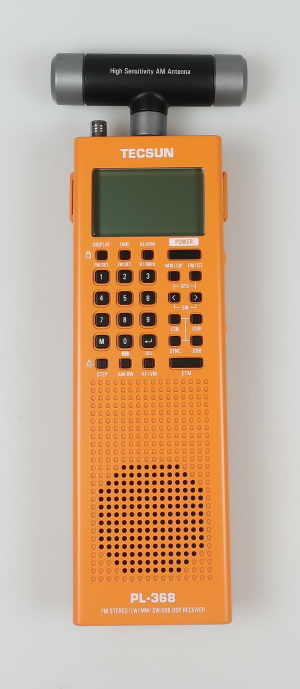 TECSUN PL-368 DSP ORANSSI MAAILMANRADIO AM/FM/SSB MULTIBAND, ETM+, USB-LATAUS - Maailmanradiot 0,1-30MHz - 401018 - 1