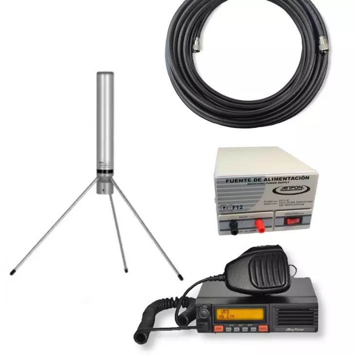 KYLÄRADIO AT-5189 RHA68 TUKIASEMA + GP 66-78 LB ANTENNI + F7 PWR + 25m VÄLIKAAPELI MIL SPEC - RHA68 TARJOUSPAKETIT - 14027628 - 1