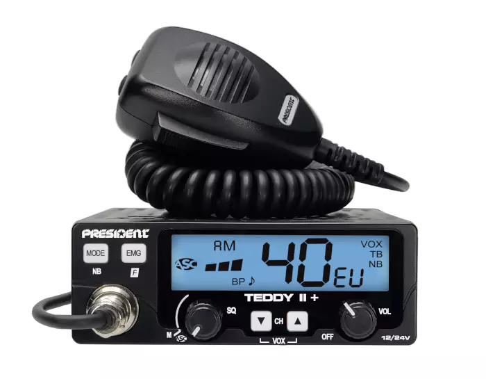 PRESIDENT TEDDY 2+ PLUS CB27 LA-RADIOPUHELIN, UUTUUS KESÄ 2025! - CB27 AJONEUVORADIOPUHELIMET - 201058 - 1