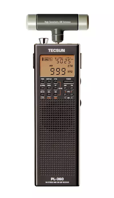 TECSUN PL360 DSP MAAILMANRADIO - VARAUTUMISRADIO, PARISTOKÄYTTÖINEN, laaja FM-vastaanotto - Maailmanradiot 0,1-30MHz - 401008 - 1