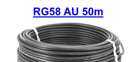50m RG58 A/U MIL- C-17F KOAKSIAALIKAAPELI - Koaksiaalikaapelit - 701029 - 1