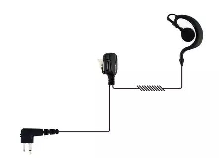 BR-1703 E/C HEADSET MOTOROLA DP1400, XT420, XT460, XT660, ZODIAC EASY HUNT, YAESU - Motorola 2-pin headsetit - 303089 - 1
