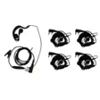 5 kpl HES-03 C-LENKKI HEADSET WOUXUN, KENWOOD, ANYTONE, ROXTONE PAKETTI - Kenwood 2-pin headsetit - 140179 - 1