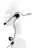 JDI JD-HS2 SANKAHEADSET WOUXUN, KENWOOD, JAHTIJAKT, ROXTONE, ANYTONE. ERILLINEN TANGENTTI - Kenwood 2-pin headsetit - 303039 - 1