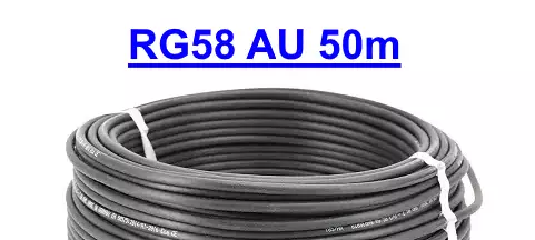50m RG58 A/U MIL- C-17F KOAKSIAALIKAAPELI - Koaksiaalikaapelit - 701029 - 1