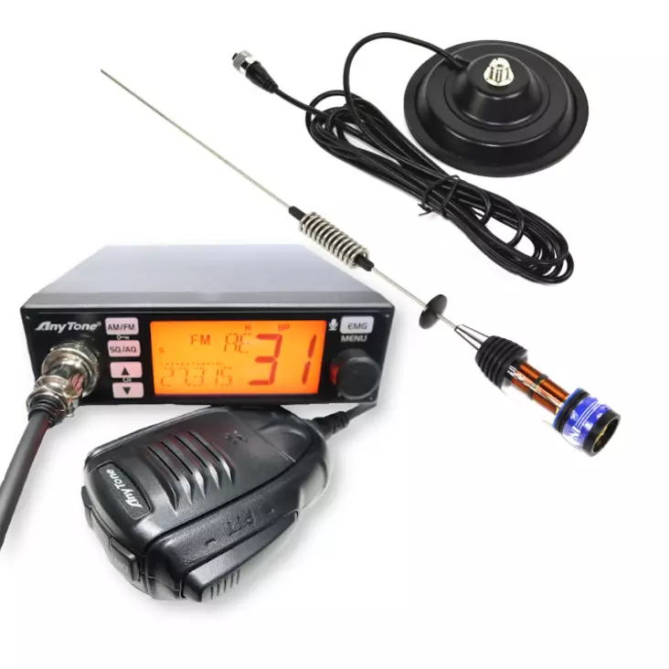 ANYTONE AT-500M CB27 LA-RADIOPUHELIN + MAGNEETTIANTENNI PAKETTI - CB27 TARJOUSPAKETIT - 140189 - 1