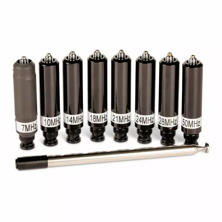 HF-100 MULTIBAND HF TELESKOOPPI ANTENNISARJA 7, 10, 14, 18, 21, 24, 28 (29) ja 50MHz - Multiband käsiradioantennit 50-1200MHz - 501099 - 1