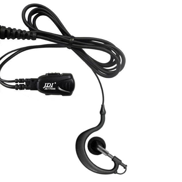 JD-1702C EM2 C-LENKKI HEADSET KENWOOD, WOUXUN, ROXTONE, BAOFENG, ANYTONE - Kenwood 2-pin headsetit - 303162C - 1