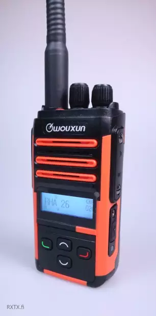 WOUXUN R59 RHA68 LAAJA MENU ORANSSI PIENI METSÄSTYS VHF-PUHELIN, IP65, PUHEENSALAUS, USB-C - RHA68 KÄSIRADIOPUHELIMET - 202007O - 1